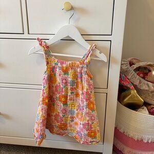 Angel Dear Colorful Floral Muslin Dress Size 2T